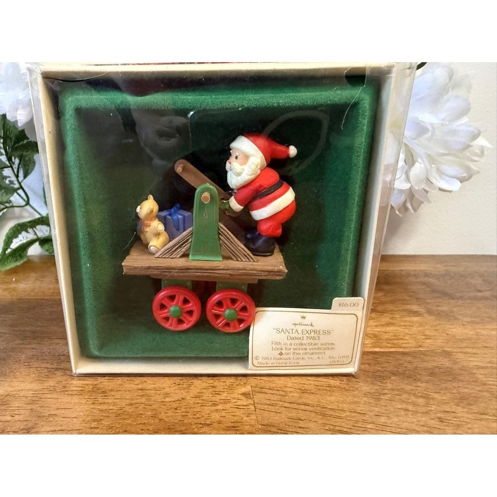 Vintage 1983 Hallmark "Santa Express" Keepsake Ornament Fifth in Series Original